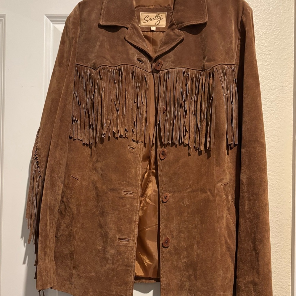 Brown Suede Fringe Jacket